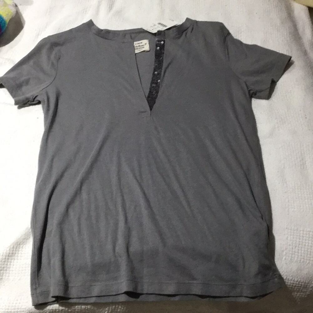 J crew grey π―cotton xs short sleeve t NWT